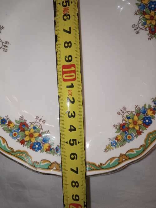 LIKE NEW OLD CHELSEA 6 SIDE PLATES WITH CAKE PLATTER JOHNSON BROS