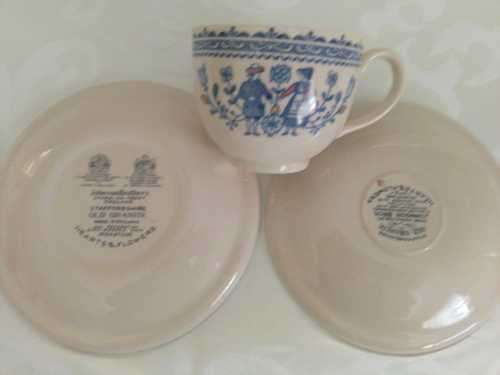 JOHNSON BROS HEARTS and FLOWERS TEA TRIO 4 available