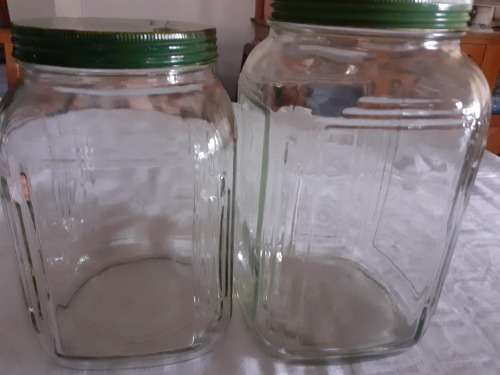 2  BEAUTIFUL BIG OLD SWEETS JARS for 1 bid