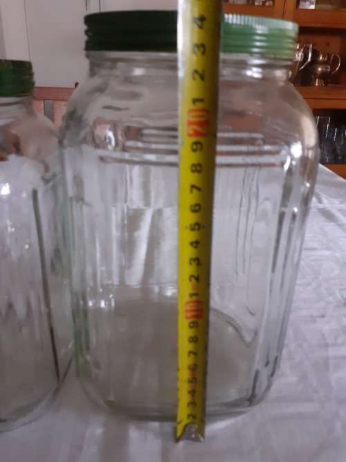 2  BEAUTIFUL BIG OLD SWEETS JARS for 1 bid