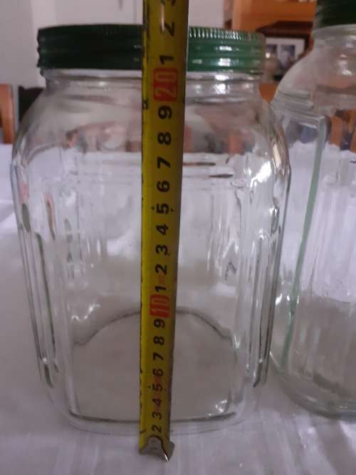 2  BEAUTIFUL BIG OLD SWEETS JARS for 1 bid
