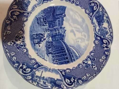 Perfect OLD LONDON BREAKFAST PLATE (6 available) Johnson Brothers