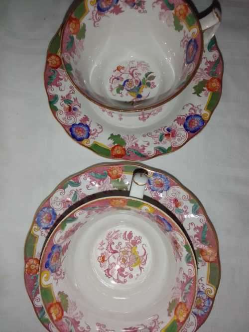 2 BEAUTIFUL TEA DUOS  Marked INVINCIBLE