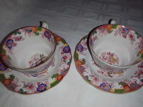 2 BEAUTIFUL TEA DUOS  Marked INVINCIBLE