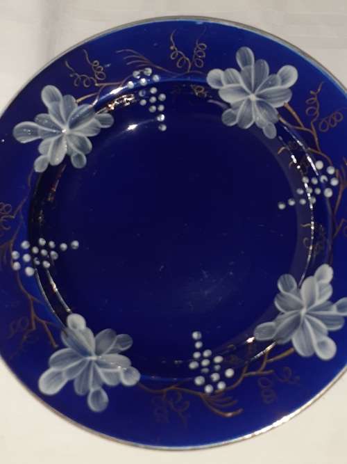 RARE ANTIQUE OPAQUE DE SARREGUEMINES PLATE