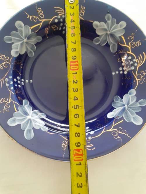 RARE ANTIQUE OPAQUE DE SARREGUEMINES PLATE