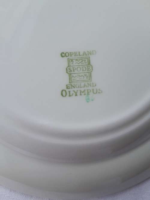 BEAUTIFUL COPELAND SPODE OLYMPUS 6 TEA TRIOS AND CAKE PLATTER