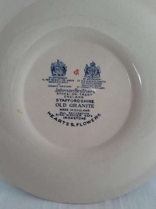 BEAUTIFUL AND PERFECT JOHNSON BROTHERS HEARTS AND FLOWERS FISH PLATE (6 available)