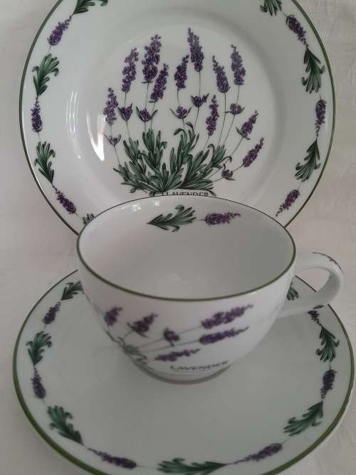 BEAUTIFUL NEW WIESENTHAL LAVENDER TEA TRIO