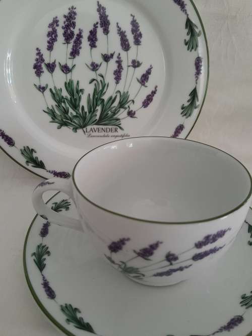 BEAUTIFUL NEW WIESENTHAL LAVENDER TEA TRIO