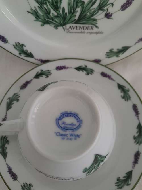 BEAUTIFUL NEW WIESENTHAL LAVENDER TEA TRIO