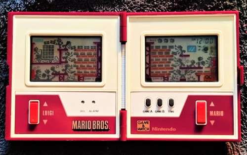 NINTENDO GAME AND WATCH HORIZONTAL MULTI SCREEN SERIES MARIO BROS (MW56)