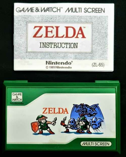 RARE!! 1989 NINTENDO GAME AND WATCH ZELDA (ZL65) IN MINT CONDITION,