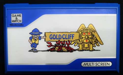 NINTENDO GAME AND WATCH GOLD CLIFF (MV64) IN AS NEW CONDITION.
