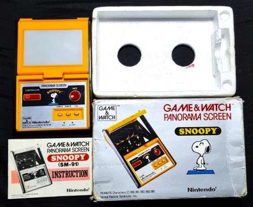 NINTENDO GAME AND WATCH PANORAMA SCREEN SNOOPY (SM91)