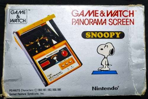 NINTENDO GAME AND WATCH PANORAMA SCREEN SNOOPY (SM91)