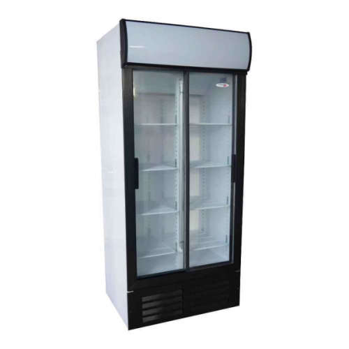 Fridge Beverage cooler 2 door sliding Display Fridge