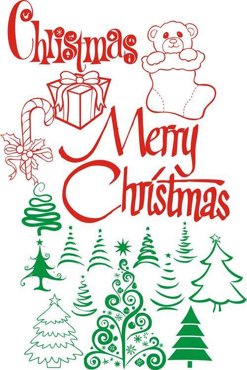 Vinyl decal/stickers Christmas