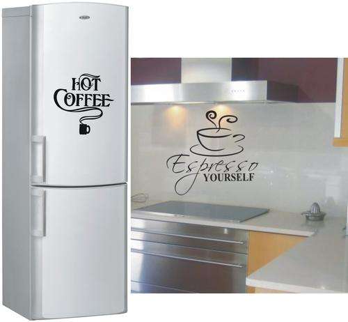 Vinyl decal Combo Hot coffee Espresso yourself