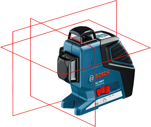 Bosch GLL3-80 360-Degree 3-Plane Leveling with tripod, first two foto's are of the actual items.