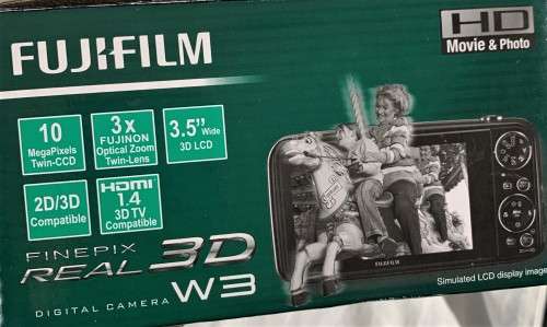 Fujifilm FinePix Real 3D W3 Digital Camera with 3.5-Inch LCD