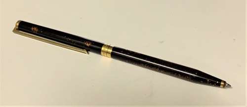 S.T. Dupont Paris Laque de chine brown gold dust ballpoint pen