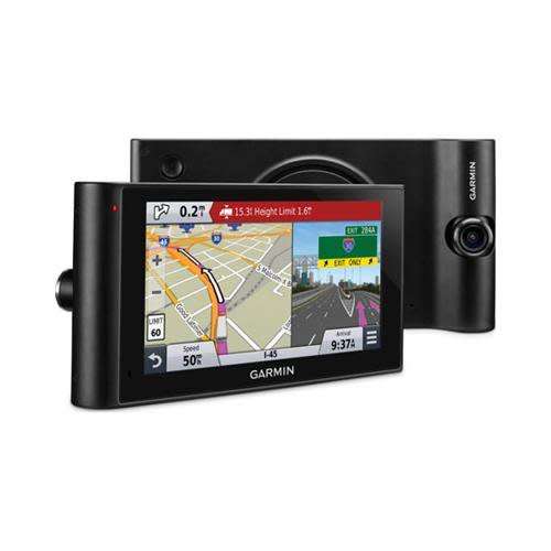 Garmin nuviCam LMT with an integrated dash camera.