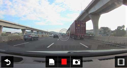 Garmin nuviCam LMT with an integrated dash camera.