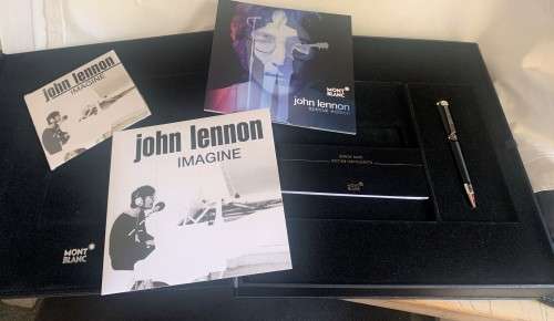 Montblanc John Lennon Special Edition Ballpoint Pen with CD and Vinyl Record in special box.