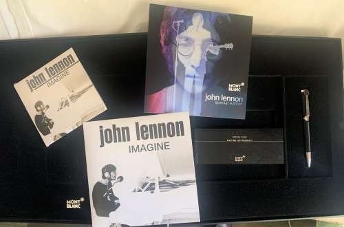 Montblanc John Lennon Special Edition Ballpoint Pen with CD and Vinyl Record in special box.