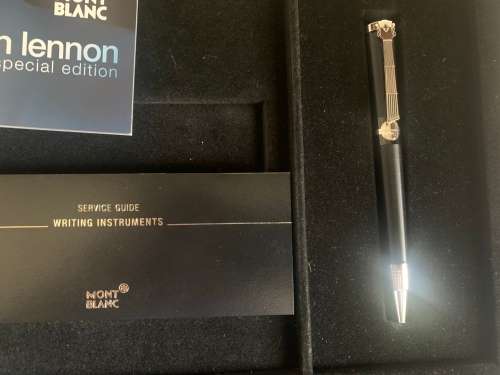 Montblanc John Lennon Special Edition Ballpoint Pen with CD and Vinyl Record in special box.