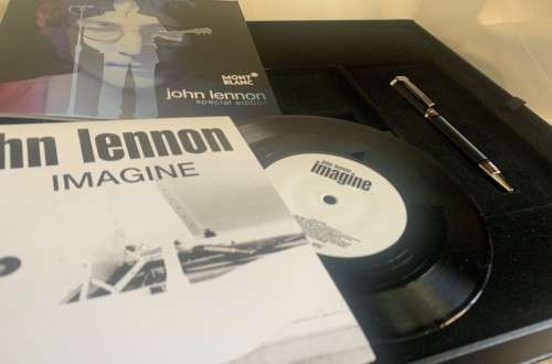 Montblanc John Lennon Special Edition Ballpoint Pen with CD and Vinyl Record in special box.