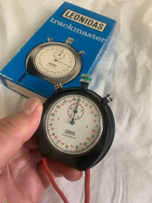 Tag Heuer Leonidas Trackmaster collectors stopwatch from the 1970s