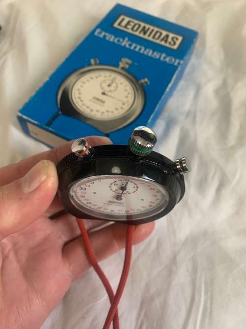 Tag Heuer Leonidas Trackmaster collectors stopwatch from the 1970s