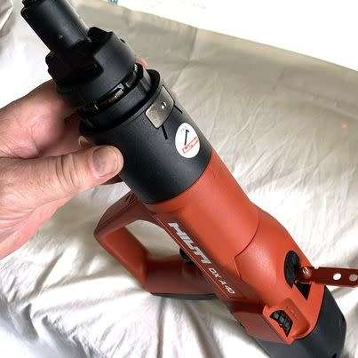 I don`t think ever used, Hilti DX A40 Nail Gun with extras in case.