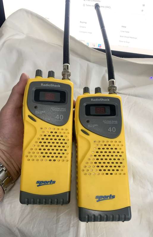 Radio Shack 40 Channel CB radios Sports Walkie Talkie, spotless.
