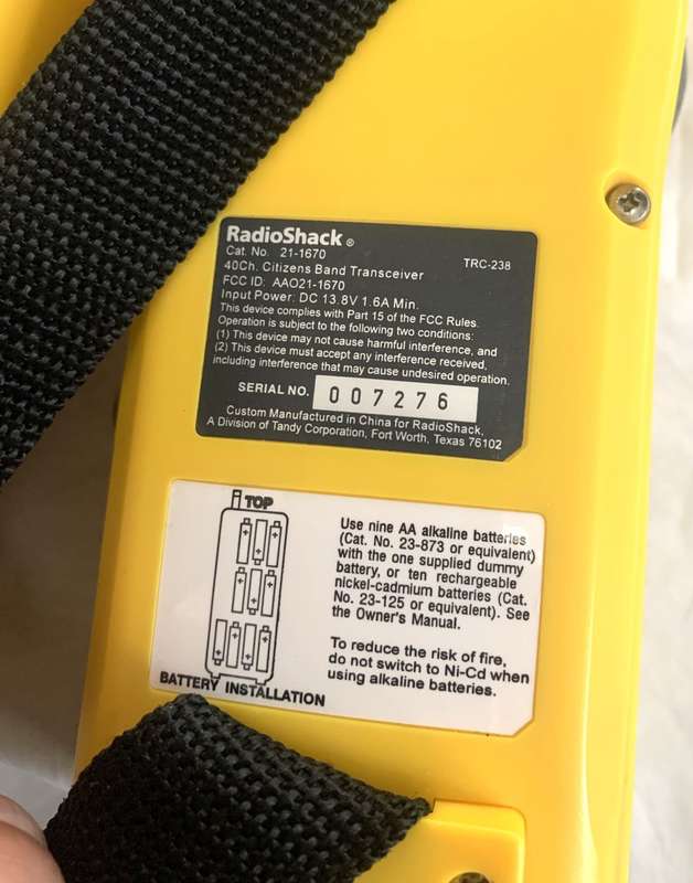 Radio Shack 40 Channel CB radios Sports Walkie Talkie, spotless.