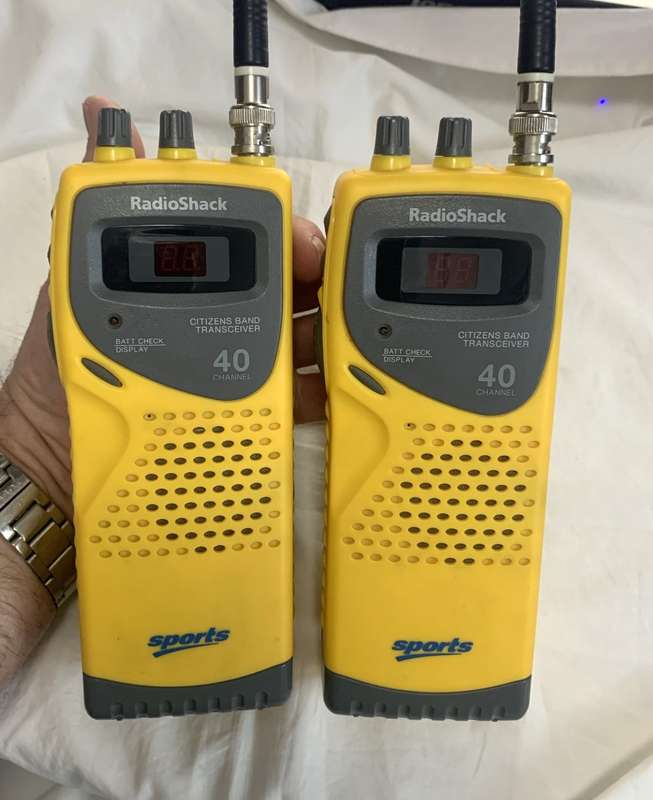 Radio Shack 40 Channel CB radios Sports Walkie Talkie, spotless.