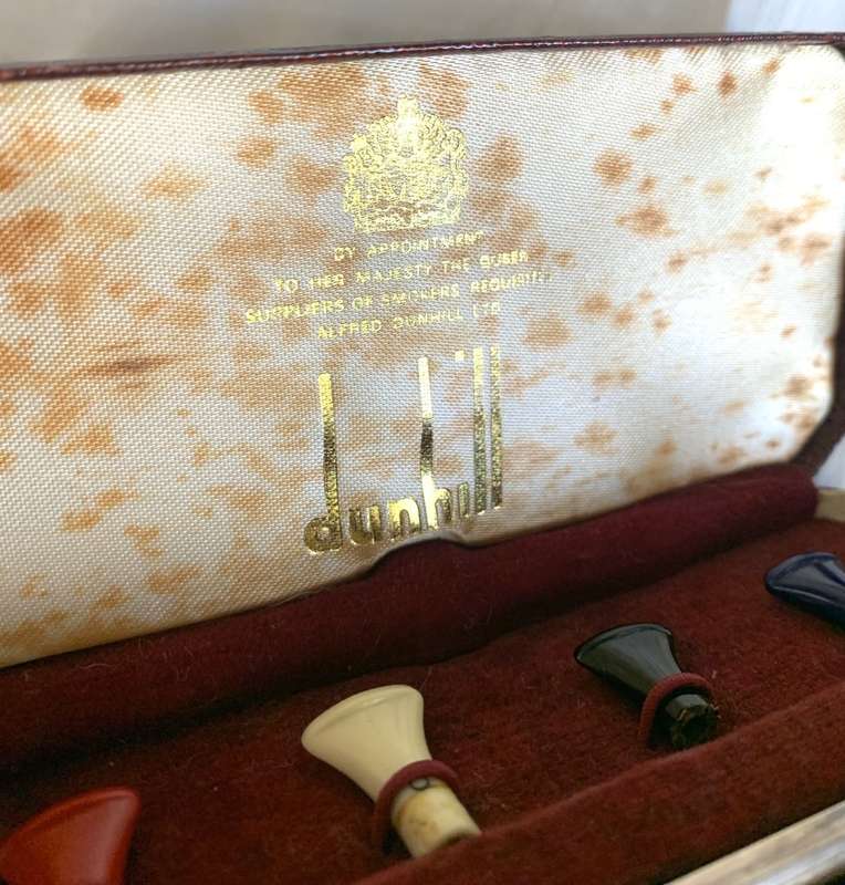Dunhill silver cigarette holder, in box.