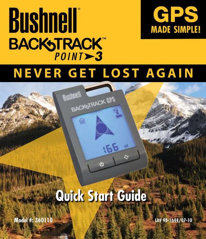 Bushnell Backtrack Point-3 Personal GPS Locator