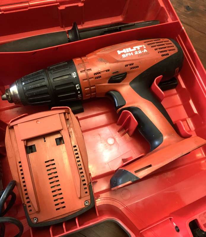 Hilti SFH 22-A Cordless Drill / Driver with battery, charger and case.