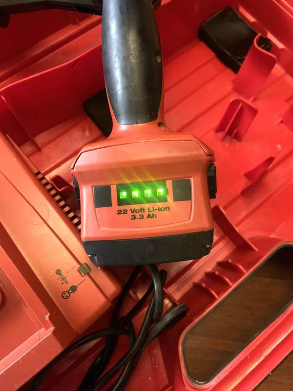 Hilti SFH 22-A Cordless Drill / Driver with battery, charger and case.