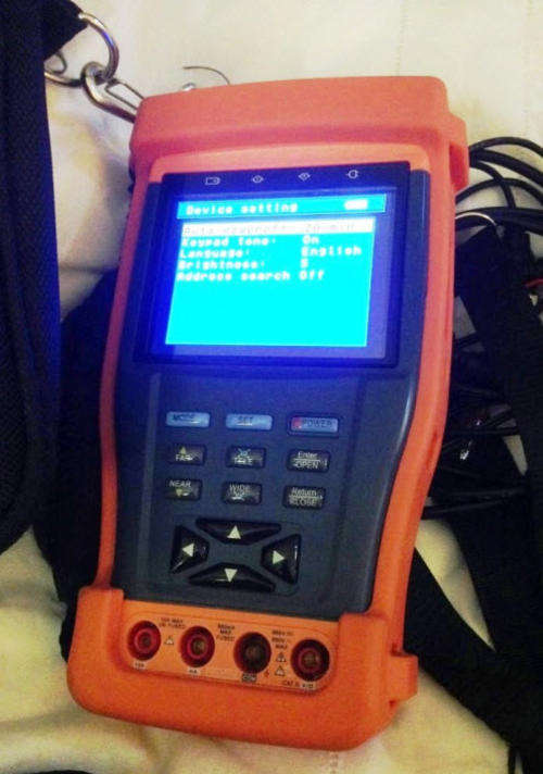 CCTV Tester Pro 3.5"LCD Monitor Multimeter Video PTZ Audio UTP ST894, retails for over R4000