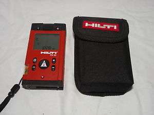 Hilti PD30 Laser Range Meter, still with plastic on screen, as new with pouch.