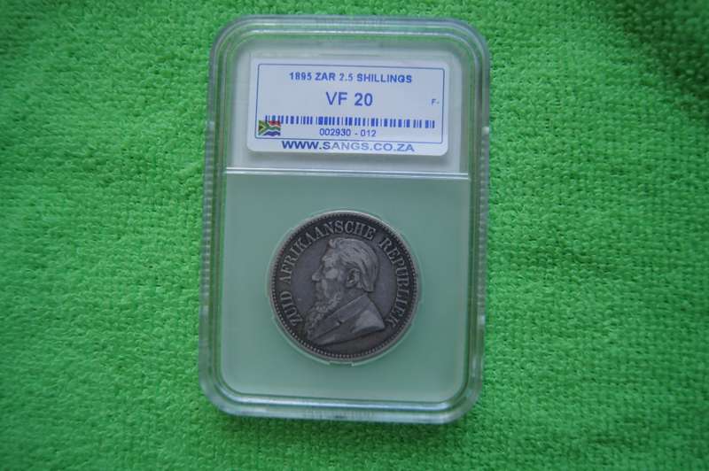1895 ZAR 2.5 Shillings - SANGS VF 20