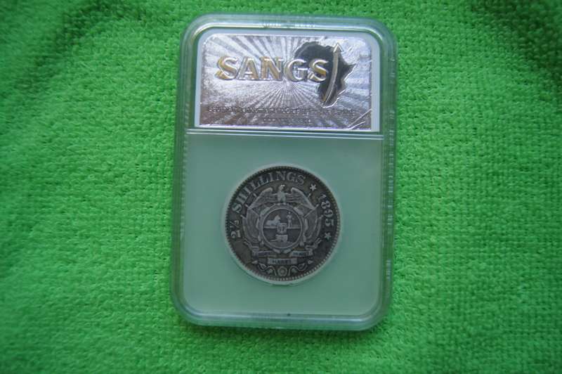 1895 ZAR 2.5 Shillings - SANGS VF 20