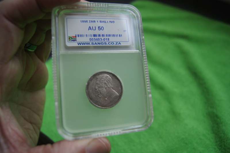 1896 ZAR 1 Shilling - SANGS AU 50