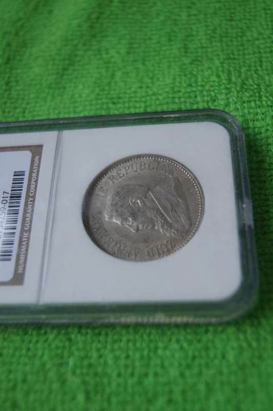 1896 South Africa 2.5 Shillings - NGC AU55