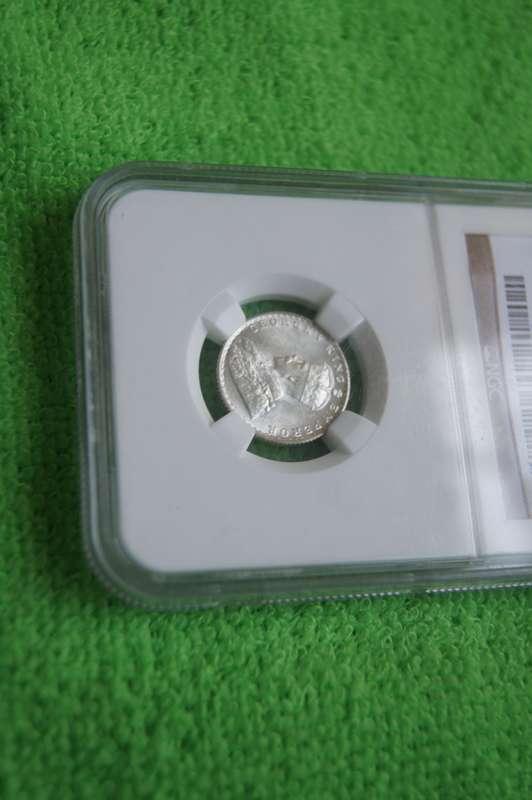 1936 (B) India British Colonial Quarter Rupee - NGC MS64
