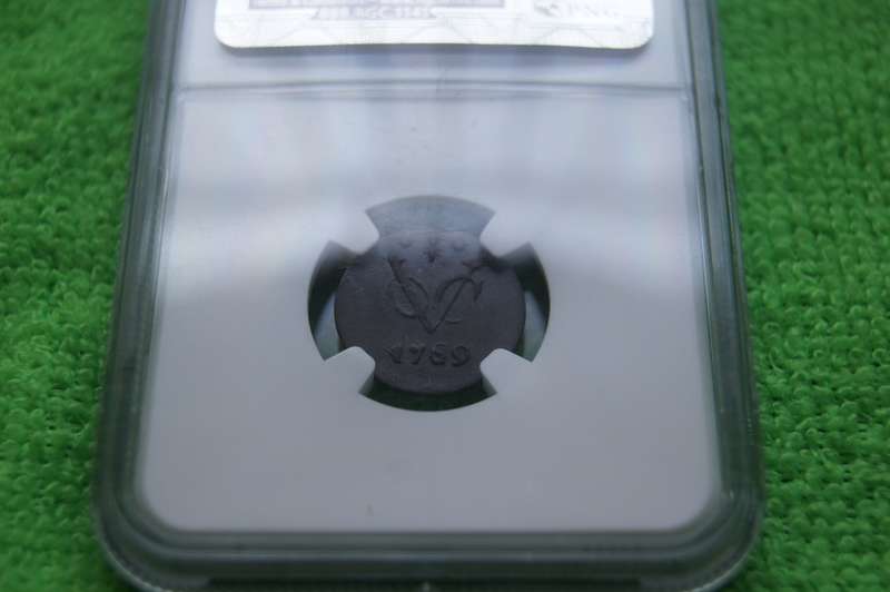 1789 VOC Netherlands E Indies - Half Duit Gelderland - NGC XF45 BN